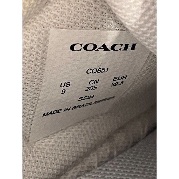 Women\'s COACH High Line Low Top OPTIC WHITE Sneaker Size 9 CQ651 NEW